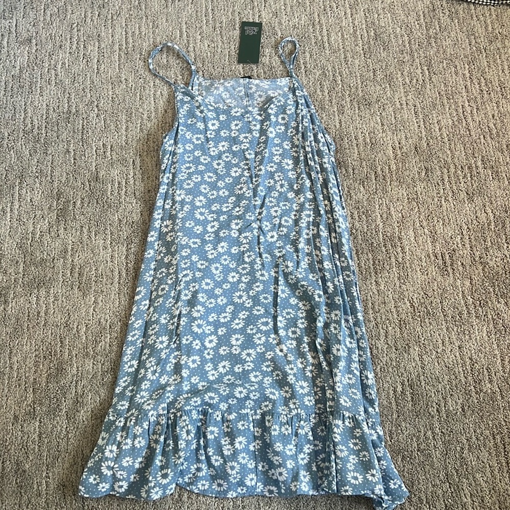 Wild Fable Blue Mini Floral Dress